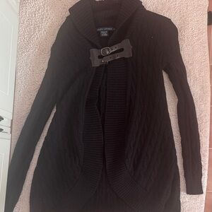 Ralph Lauren Black Cable Knit Sweater